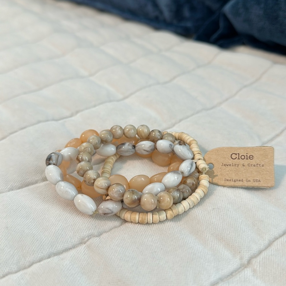Cloie Jewelry & Crafts 4 piece beaded bracelet set NWT